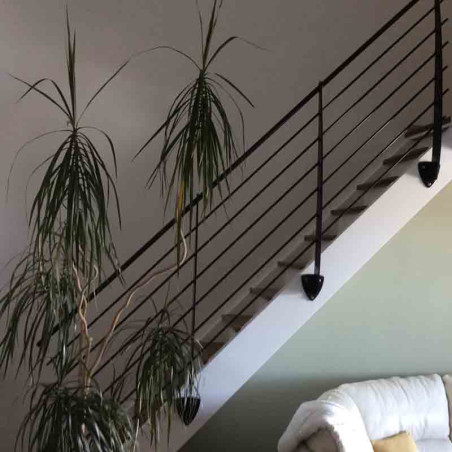 Garde corps terrasse acier design en kit 6 lisses à l'anglaise