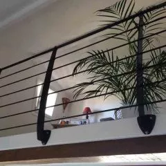 Garde corps terrasse acier design en kit 6 lisses à l'anglaise