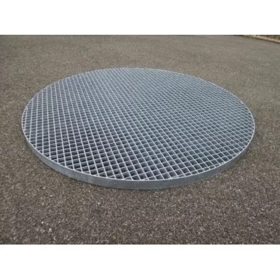 Caillebotis rond sur mesure en acier galvanisé