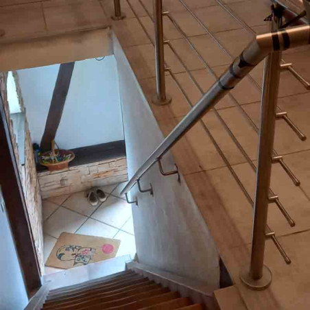 Main courante escalier inox en kit sur mesure