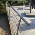 Garde corps Design Pont de Bateau en Inox, en kit, 5 barres à la française 7