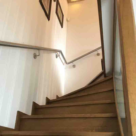 Main courante escalier inox en kit sur mesure
