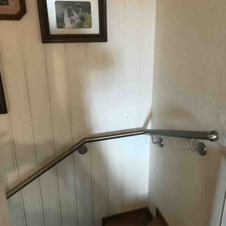 Main courante escalier inox en kit sur mesure