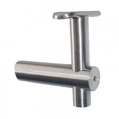 Support de main courante sur tube ø 42,4 mm déporté inox 304 brossé