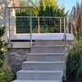 Garde corps terrasse, escalier,  à câbles inox en kit extérieur ou intérieur, à l'anglaise 3
