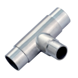 Raccord en Té avec réduction en inox 316  diamètre 42,4/33,7 mm