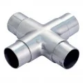Raccord en croix 4 départs en inox 316 diametre 33,7 mm 0