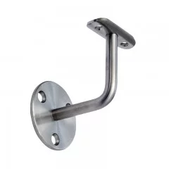 Support mural de main courante ø42,4 mm 3 fixations en inox 304 brossé