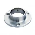 Départ mural rond à visser en inox 316 brossé pour tube rond ø 33,7 mm 0