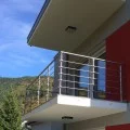 Garde corps de terrasse à 5 barres en inox en kit à la française 25