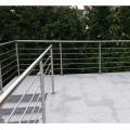 Garde corps de terrasse à 5 barres en inox en kit à la française 29