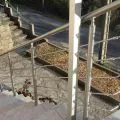 Garde corps de terrasse à 5 barres en inox en kit à la française 33