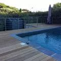 Garde corps de terrasse à 5 barres en inox en kit à la française 16