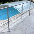 Garde corps de terrasse à 5 barres en inox en kit à la française 36