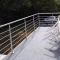 Garde corps de terrasse à 5 barres en inox en kit à la française 54