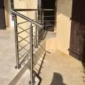 Garde corps de terrasse à 5 barres en inox en kit à la française 48