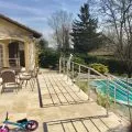 Garde corps de terrasse à 5 barres en inox en kit à la française 43