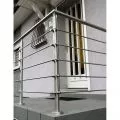 Garde corps de terrasse à 5 barres en inox en kit à la française 59