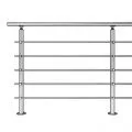 Garde corps de terrasse à 5 barres en inox en kit à la française 3