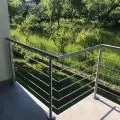 Garde corps de terrasse à 5 barres en inox en kit à la française 2