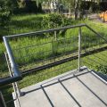 Garde corps de terrasse à 5 barres en inox en kit à la française 51