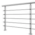 Garde corps de terrasse à 5 barres en inox en kit à la française 1