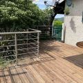 Garde corps de terrasse à 5 barres en inox en kit à la française 15