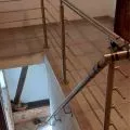 Garde corps de terrasse à 5 barres en inox en kit à la française 60