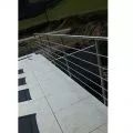 Garde corps de terrasse à 5 barres en inox en kit à l'anglaise 33