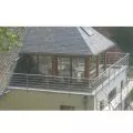Garde corps de terrasse à 5 barres en inox en kit à l'anglaise 28