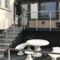Garde corps de terrasse à 5 barres en inox en kit à l'anglaise 49