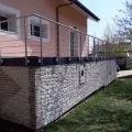 Garde corps de terrasse à 5 barres en inox en kit à l'anglaise 13