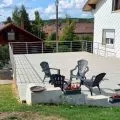 Garde corps de terrasse à 5 barres en inox en kit à l'anglaise 62