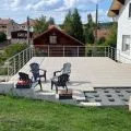 Garde corps de terrasse à 5 barres en inox en kit à l'anglaise 48