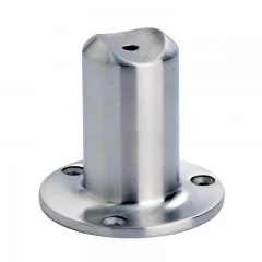 Support de main courante ø42,4mm en inox 316 brossé a fixer sur muret