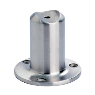Support de main courante ø48,3mm en inox 316 brossé a fixer sur muret