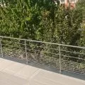 Garde corps de terrasse à 9 barres en inox en kit à la française 11