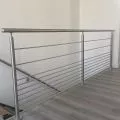 Garde corps de terrasse à 9 barres en inox en kit à la française 10