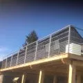 Garde corps de terrasse à 9 barres en inox en kit à la française 35