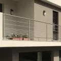 Garde corps de terrasse à 9 barres en inox en kit à la française 34