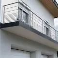 Garde corps de terrasse à 9 barres en inox en kit à la française 36
