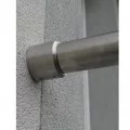 Garde corps de terrasse à verre en inox à la française 13