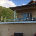 Garde corps de terrasse à verre et barres en inox à la française 11
