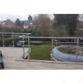 Garde corps de terrasse à verre et barres en inox à l'anglaise 6