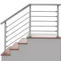 Garde corps de terrasse à 5 câbles  en inox à la française 1