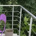 Garde corps de terrasse à 5 câbles en inox à l'anglaise 16