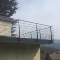 Garde corps de terrasse design en acier 11 lisses à l'anglaise 7