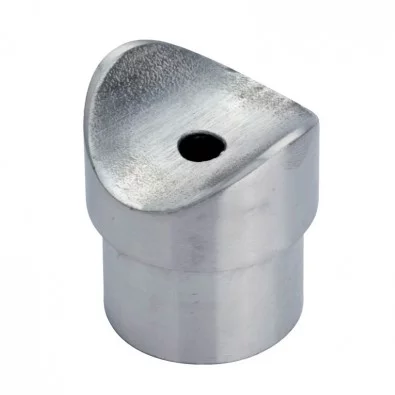 Adaptateur tube sur tube en inox 316 brossé diamètre 42,4 mm, à coller