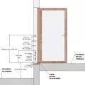 Norme garde corps de porte fenetre à verre et barres inox en kit 2