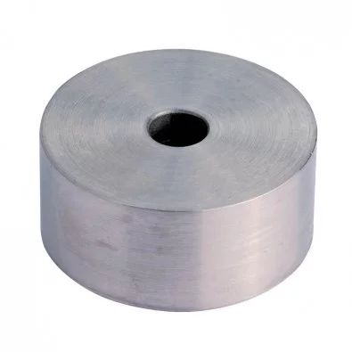 Départ mural à manchonner en inox 316 brossé diam 42,4 mm, à coller